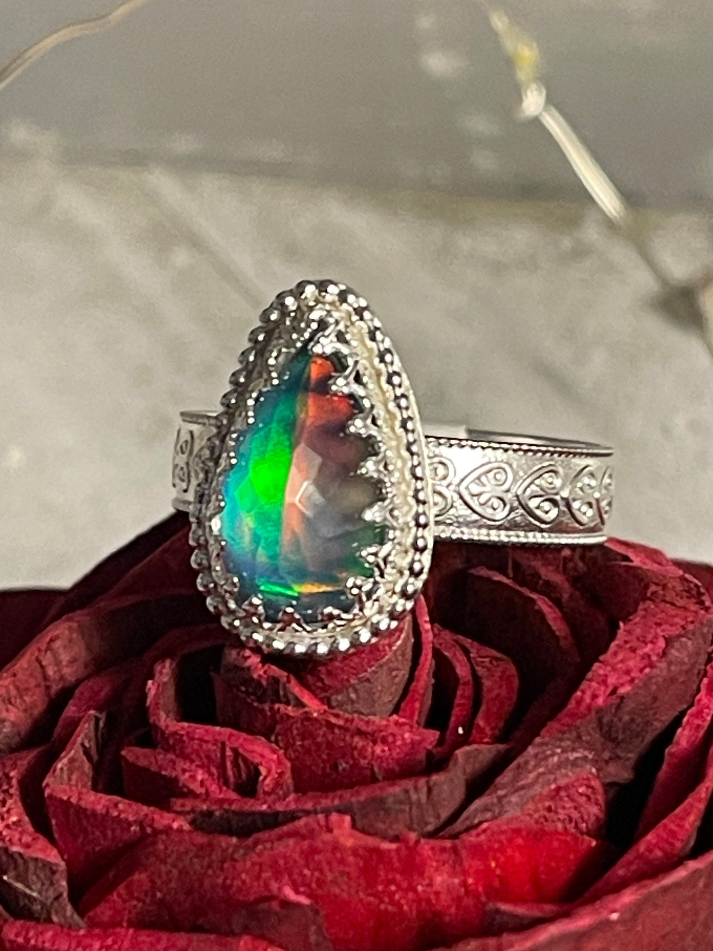 Aurora Opal Prism of Love Ring size 12