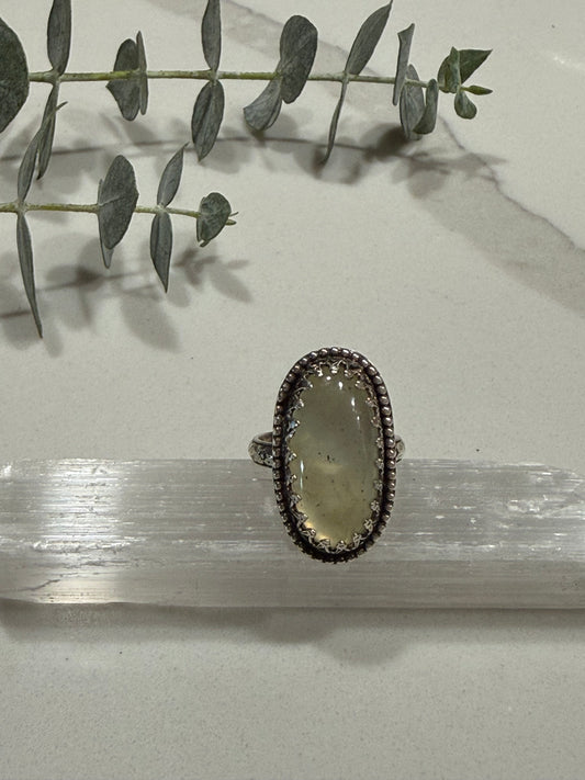 Prehnite ring size 5