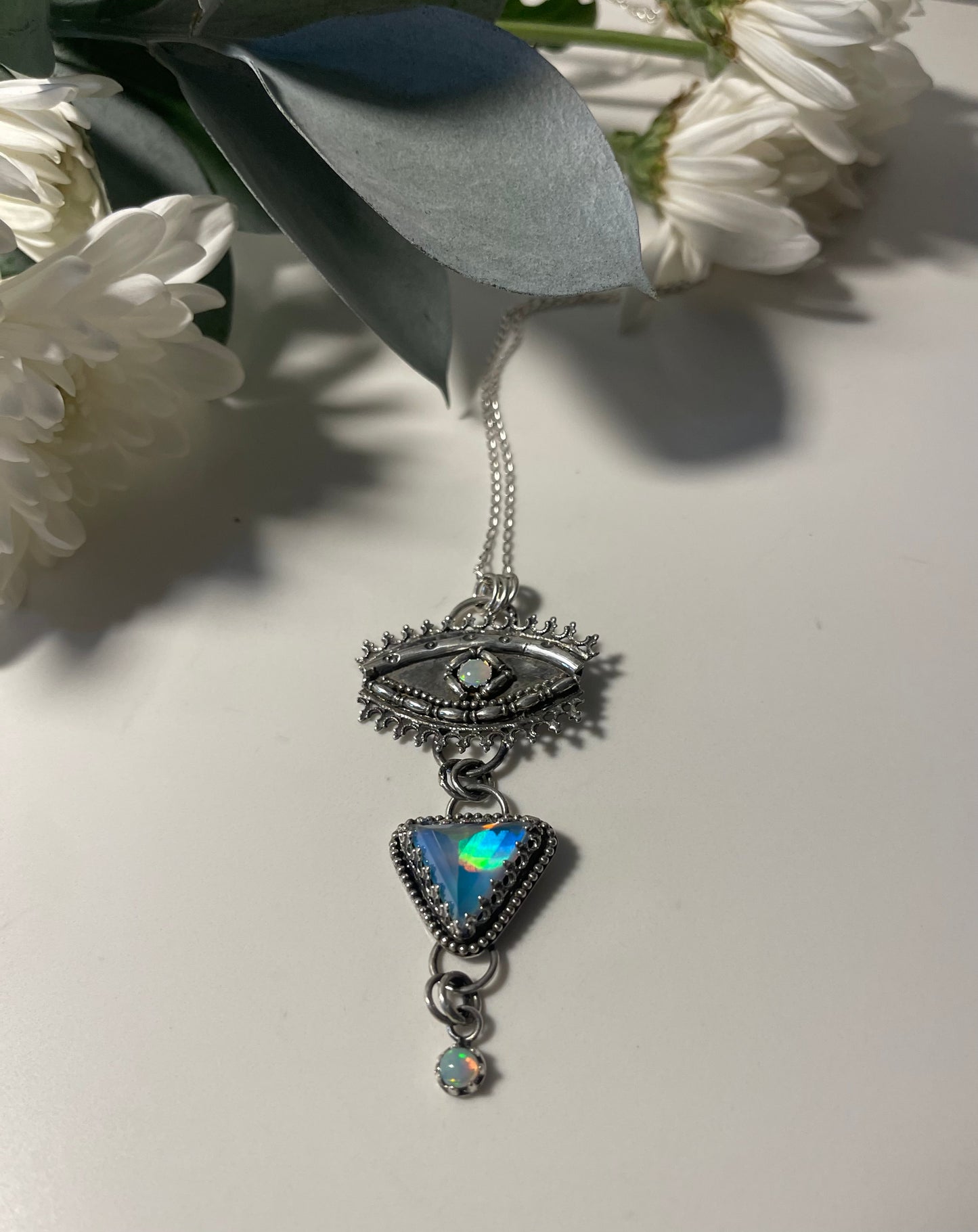 Opal Necklace Divine Protection