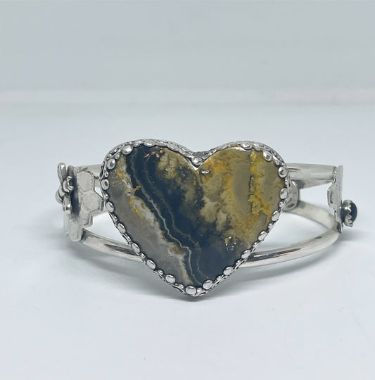 Bumblebee Jasper Cuff Bracelet
