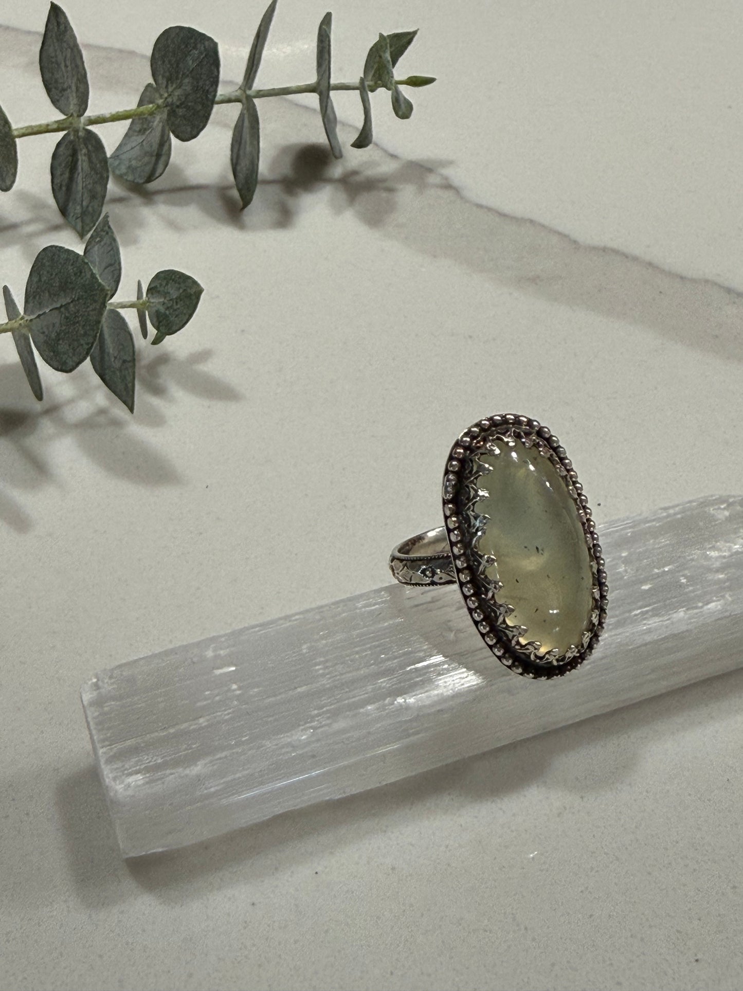 Prehnite ring size 5