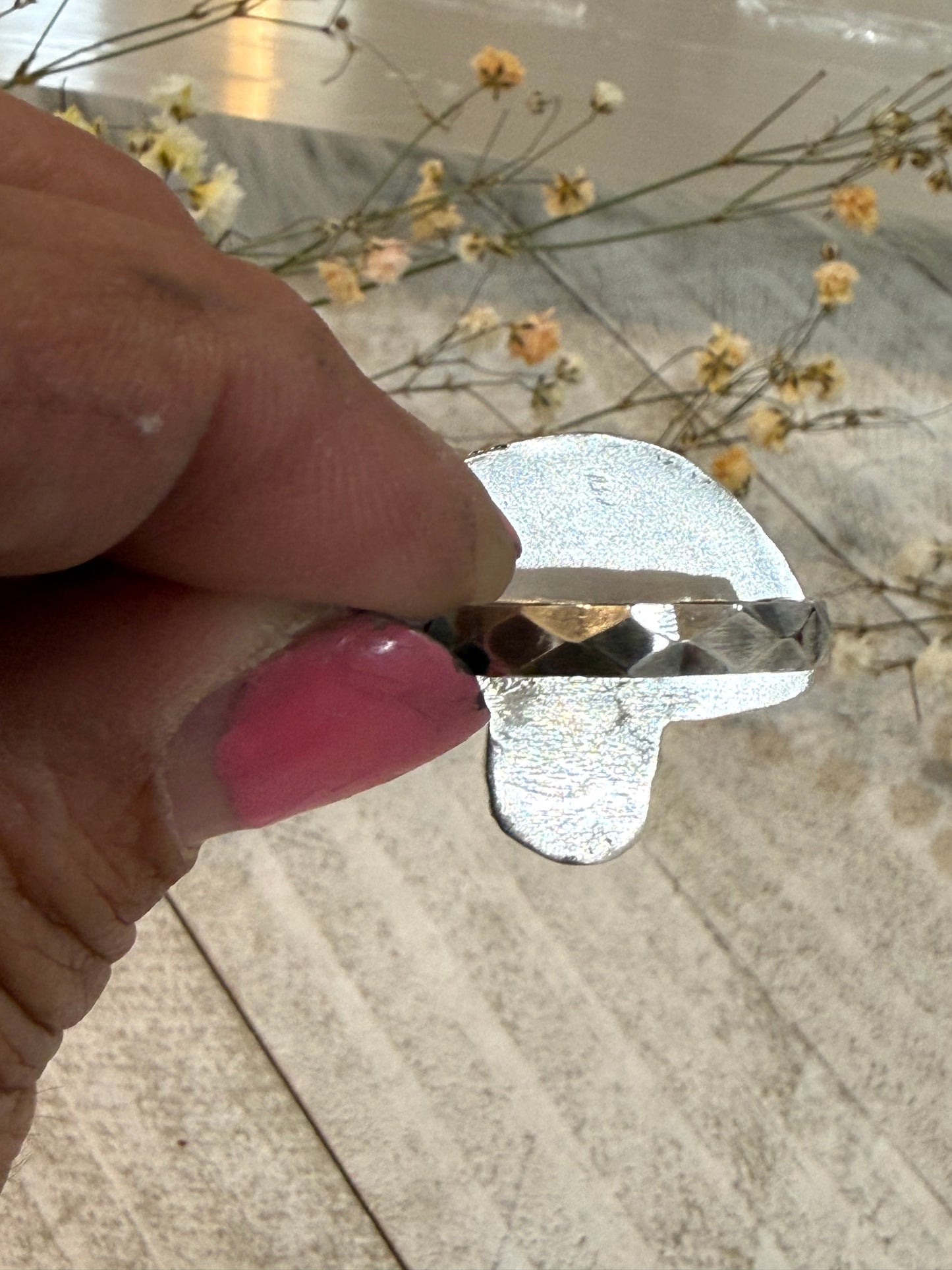 Agate Mushroom Ring size 8