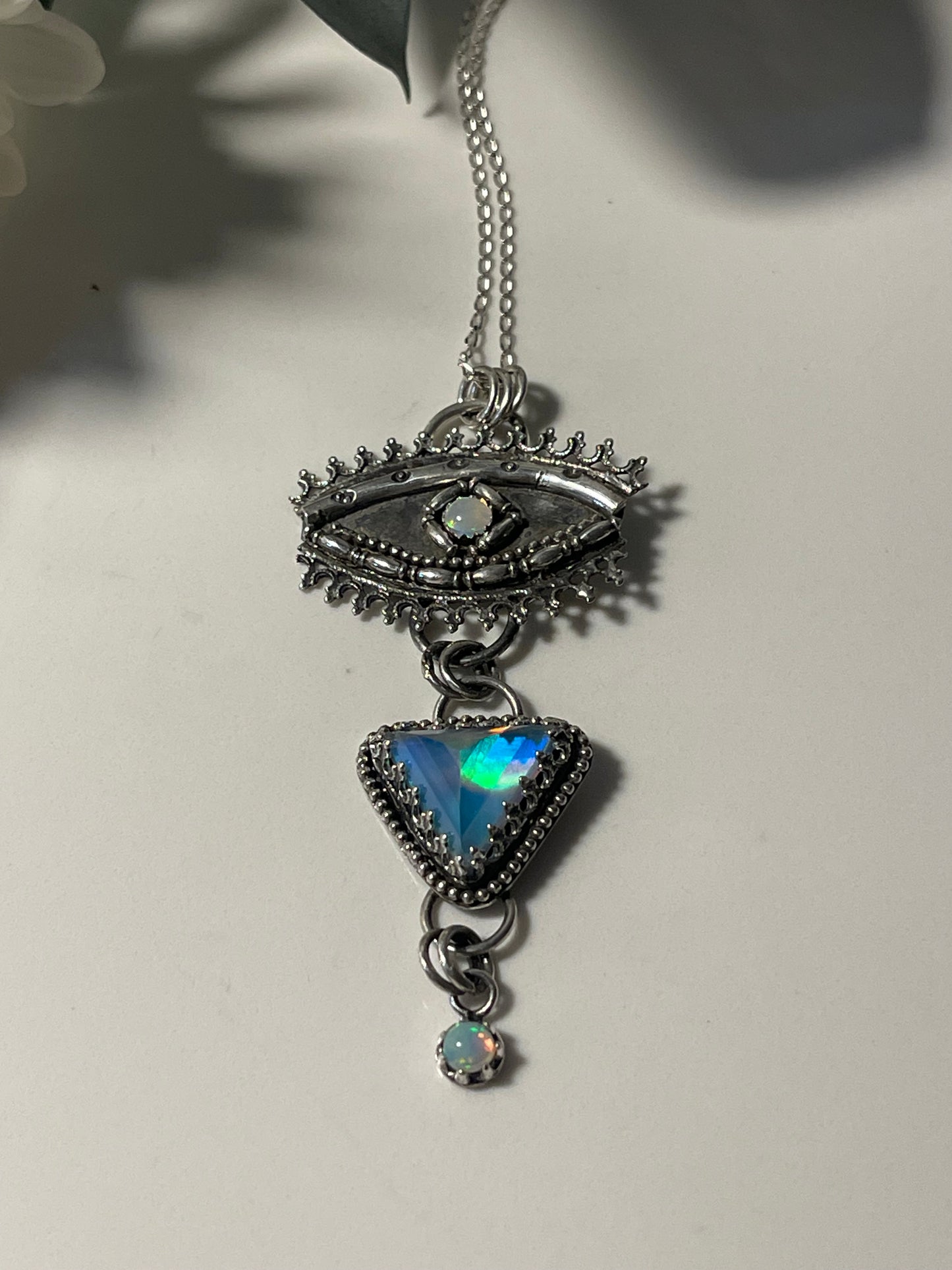 Opal Necklace Divine Protection