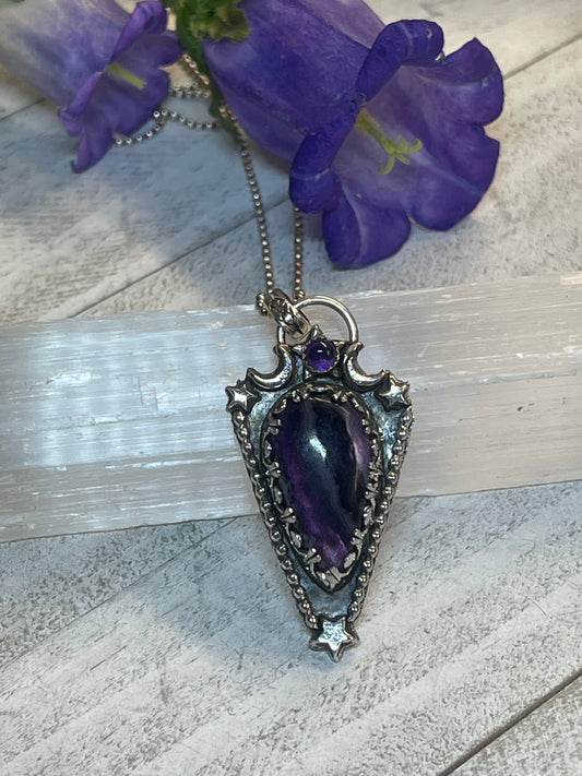 Fluorite & Amethyst Enlightened Harmony Necklace