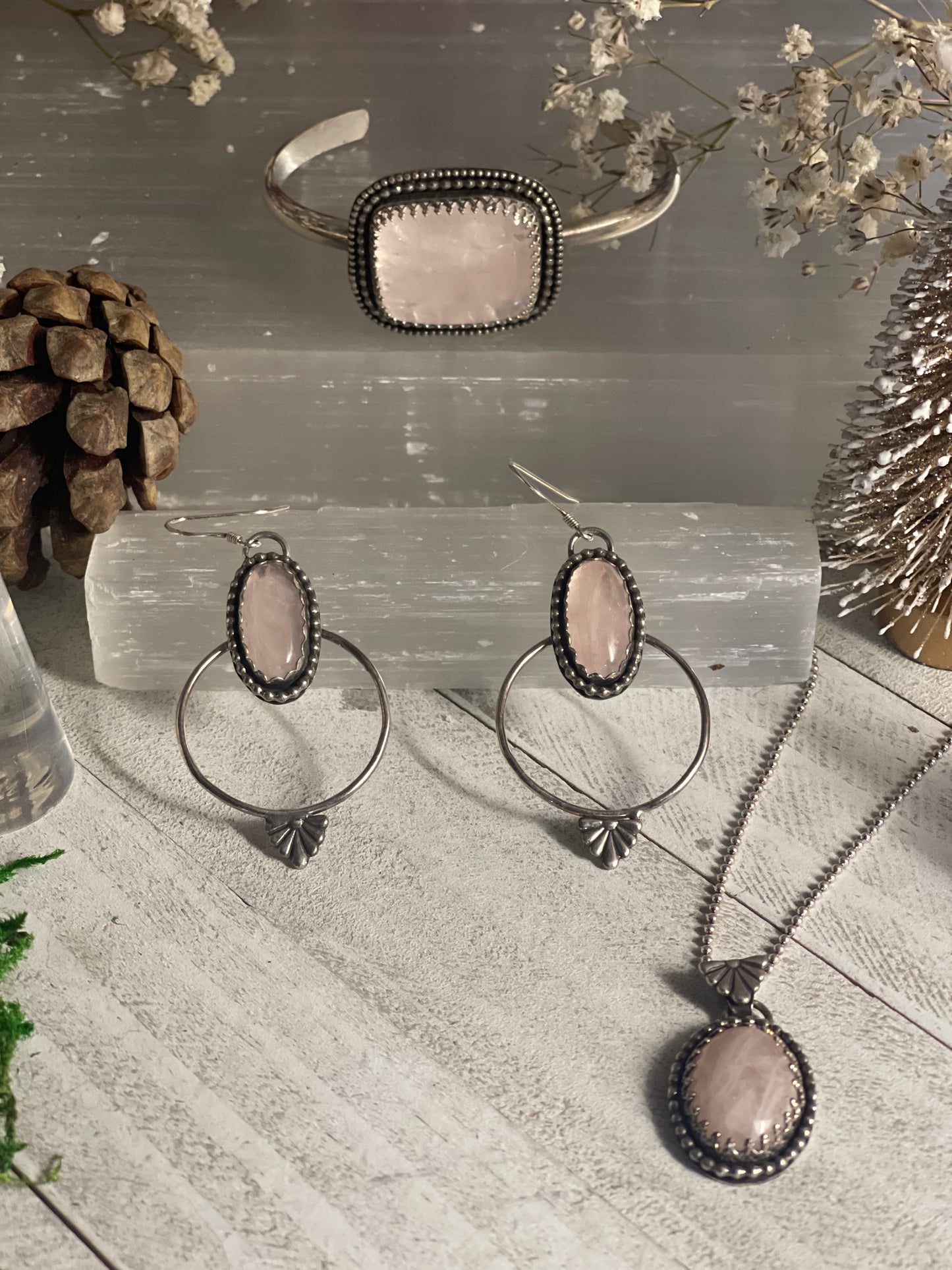 Rose Quartz Earrings