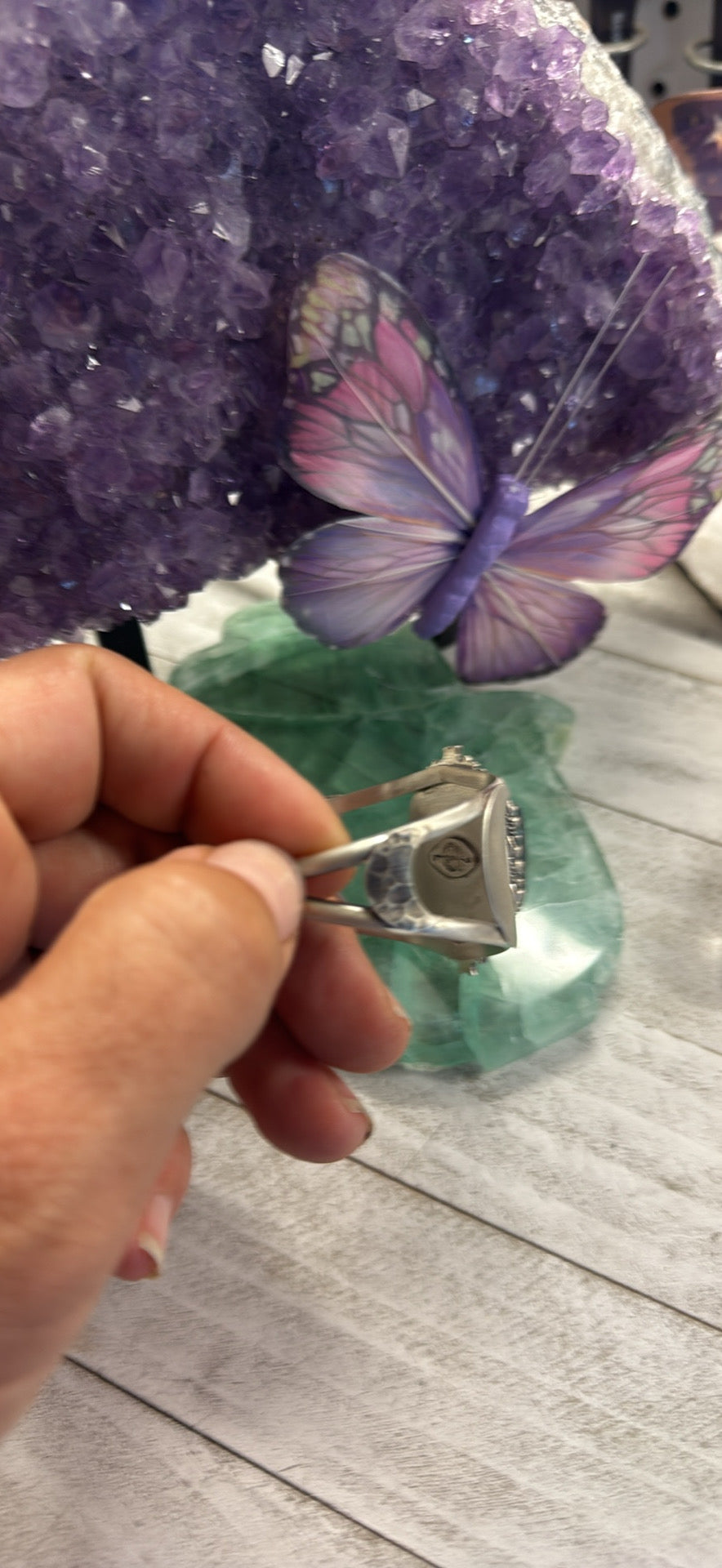Aurora Opal Celestial Cuff Bracelet