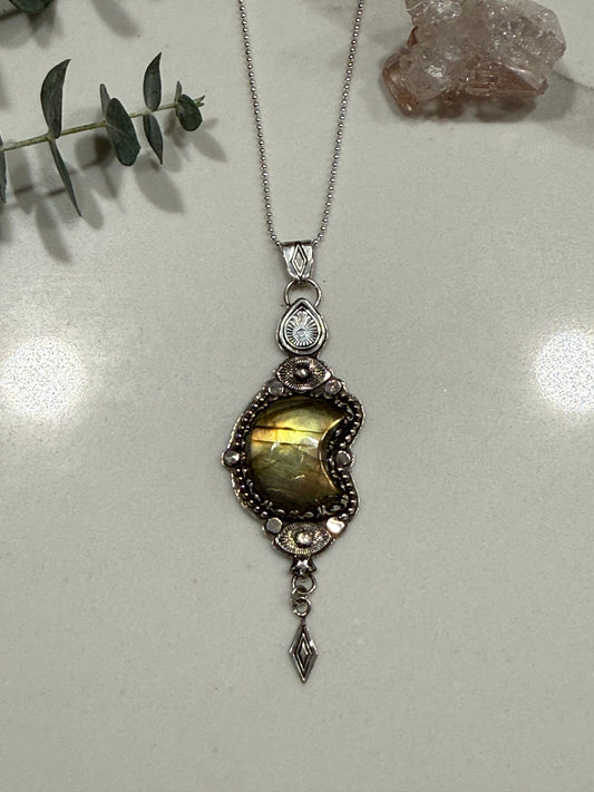 Labradorite and Moonstone Necklace