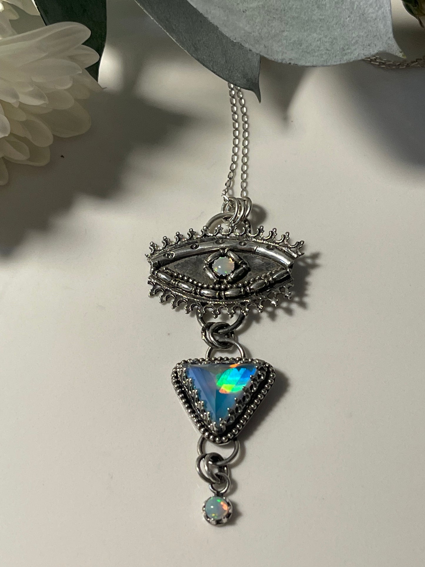 Opal Necklace Divine Protection