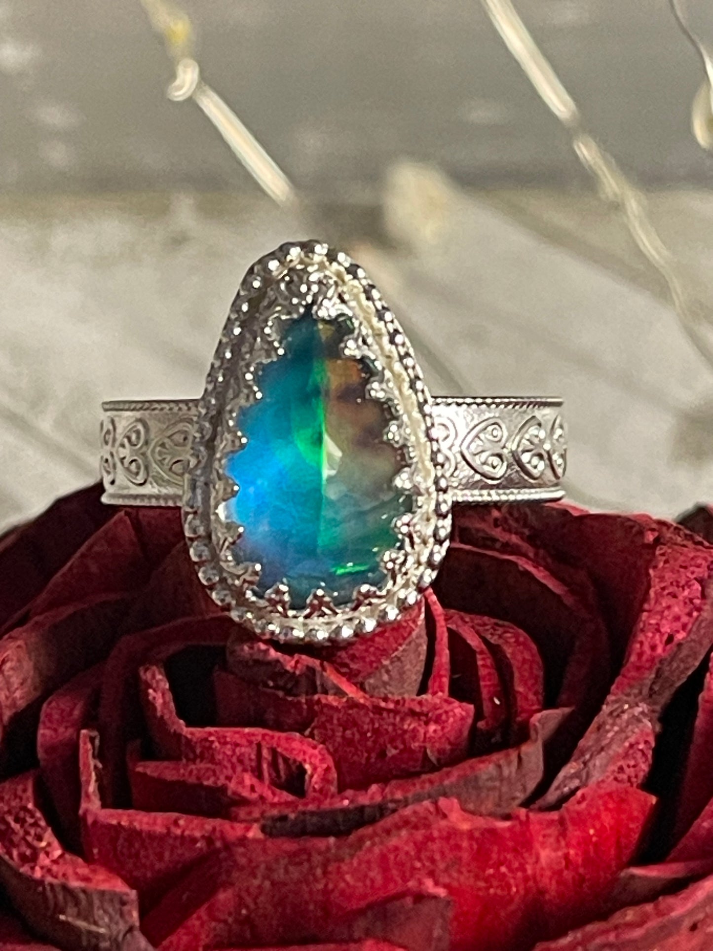 Aurora Opal Prism of Love Ring size 12