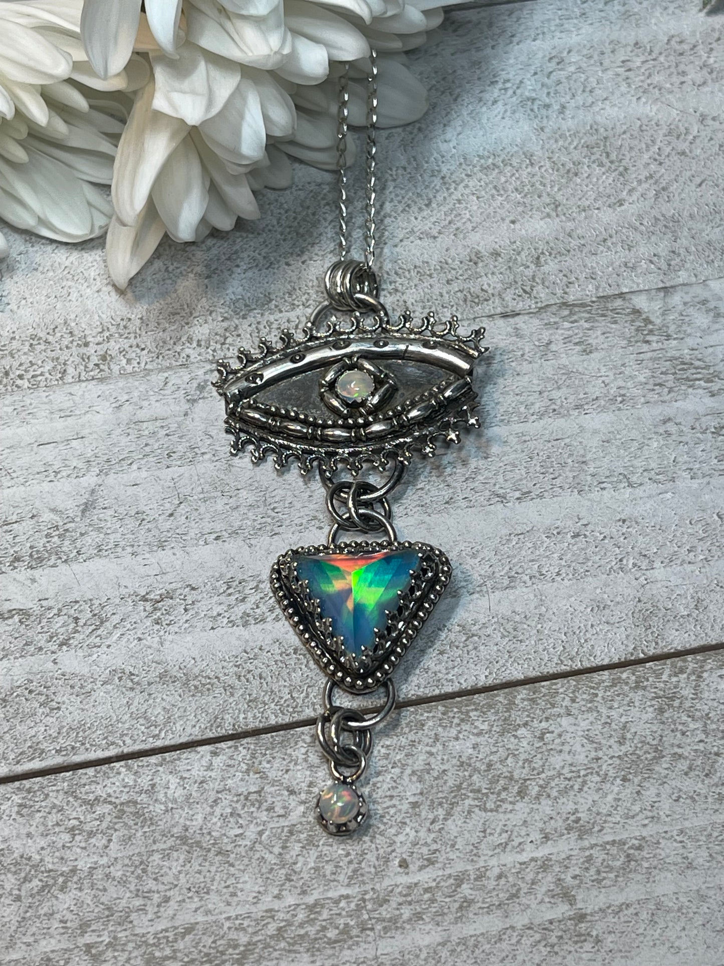 Opal Necklace Divine Protection