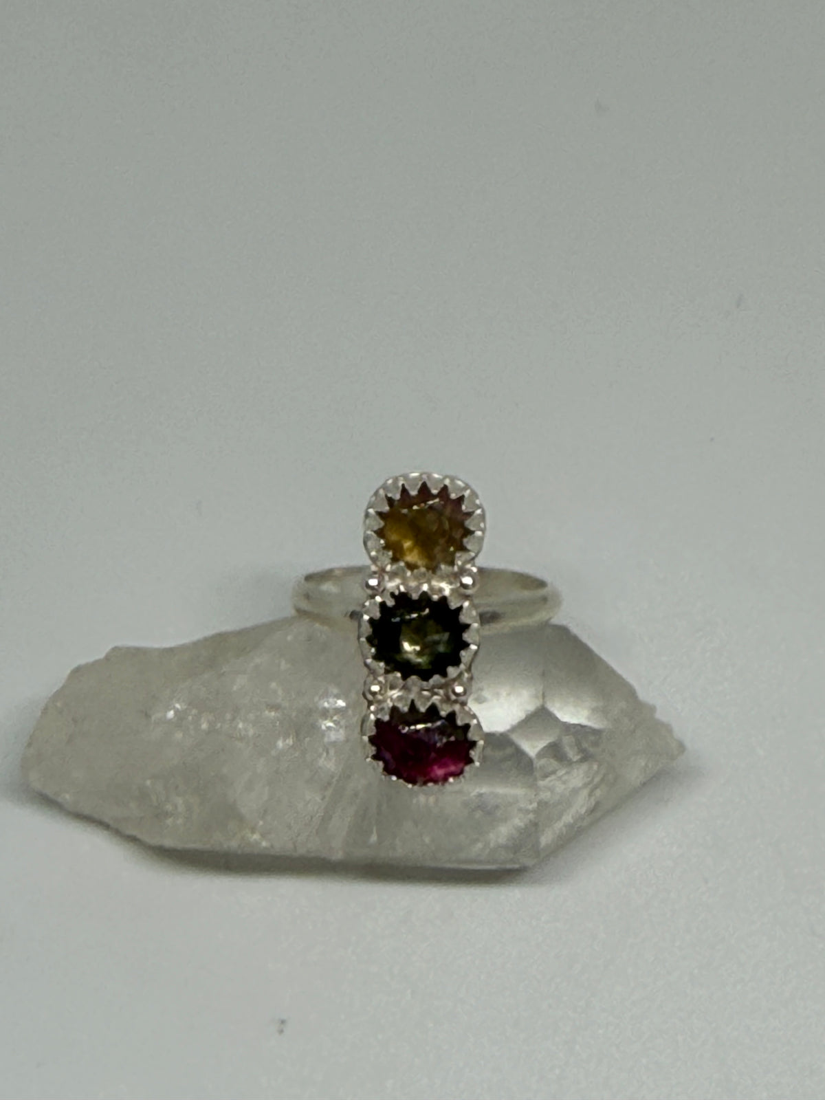 Watermelon Tourmaline Ring sz 8