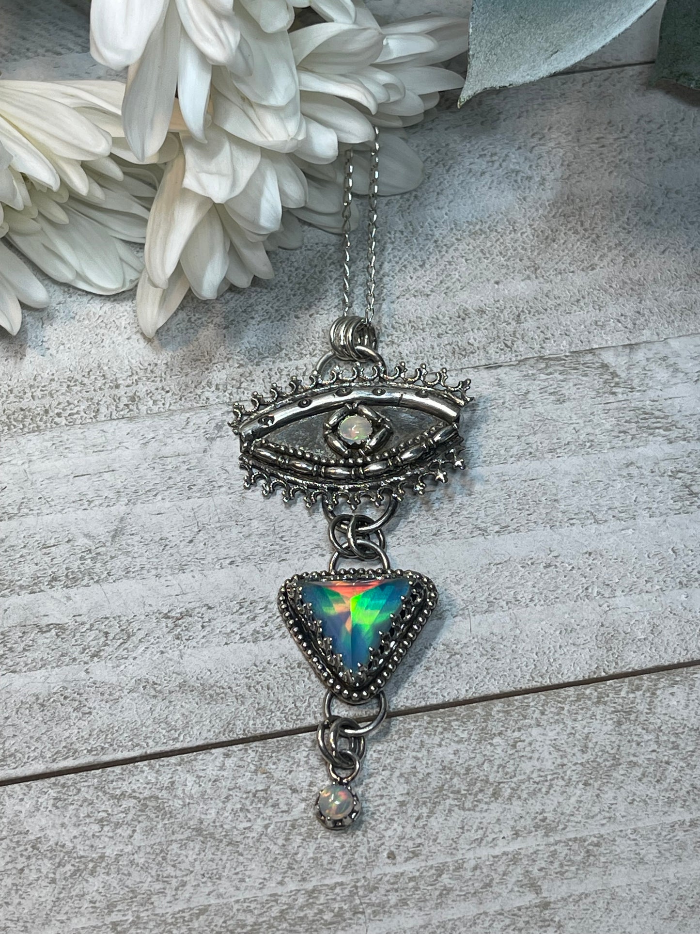 Opal Necklace Divine Protection