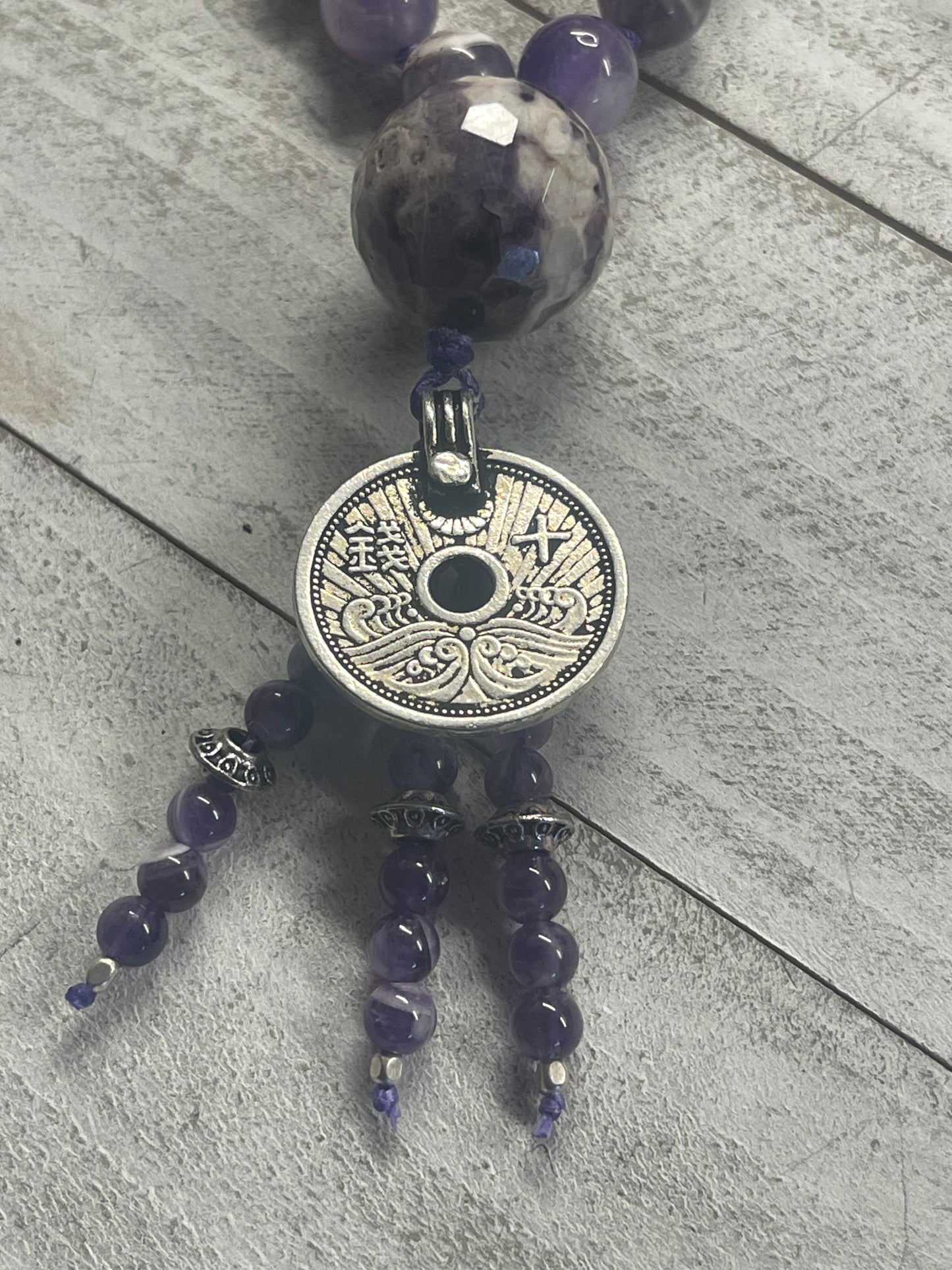 Amethyst Chevron Harmony’s Path mala