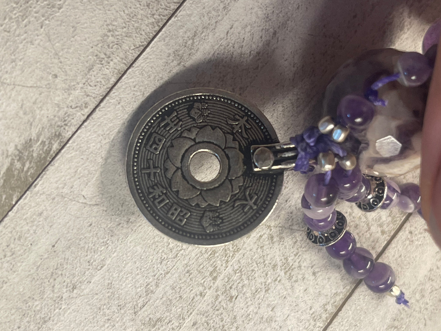 Amethyst Chevron Harmony’s Path mala