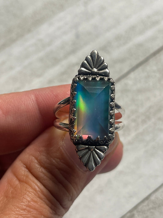 Aurora Opal Oasis Ring Size 9