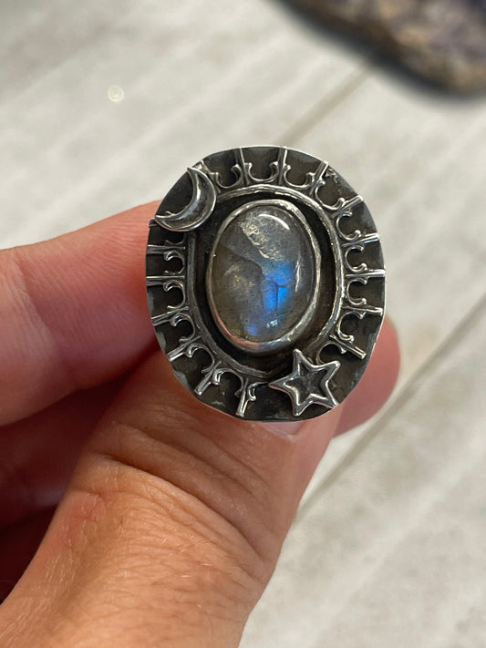 Labradorite Lunar Enchantment Ring