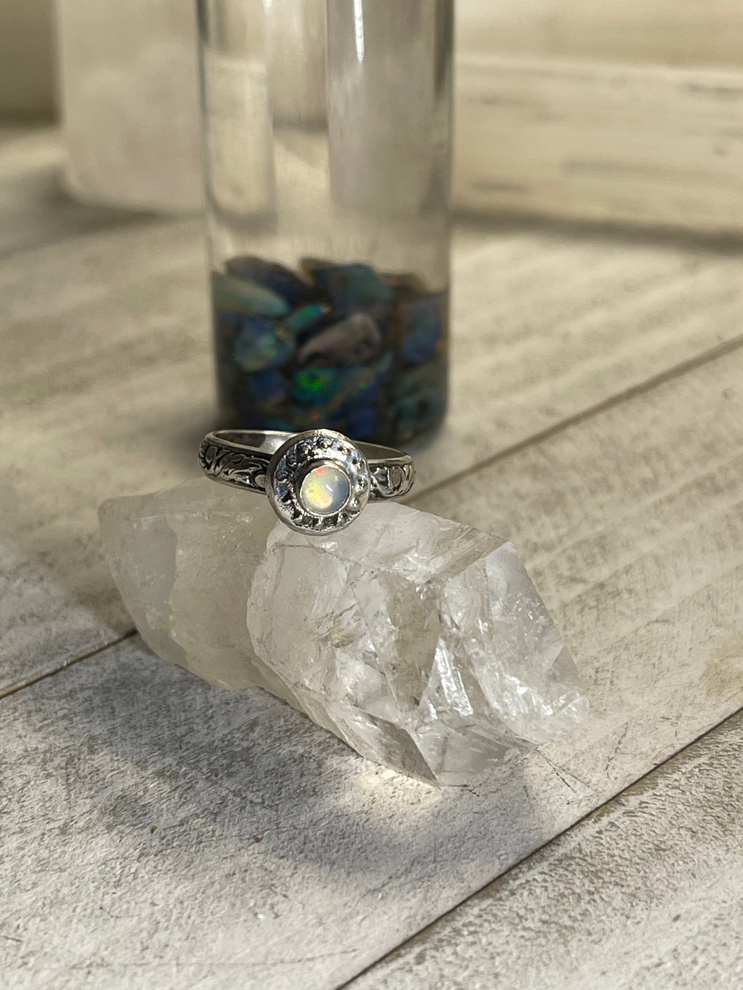 Ethiopian Opal Portal Ring size 5