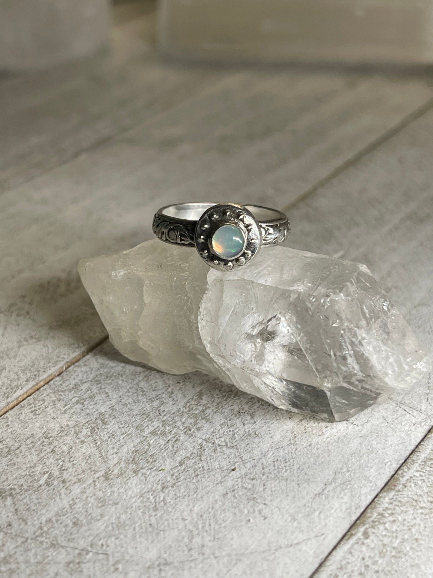 Ethiopian Opal Portal Ring size 5