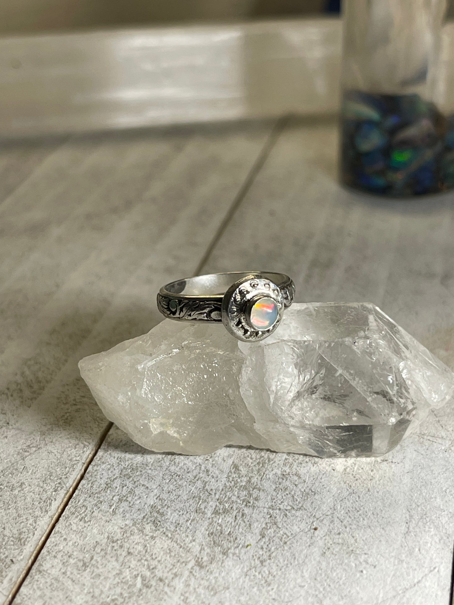 Ethiopian Opal Portal Ring size 5