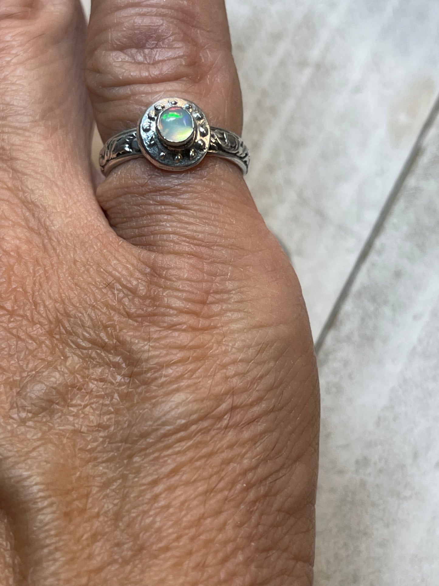 Ethiopian Opal Portal Ring size 5