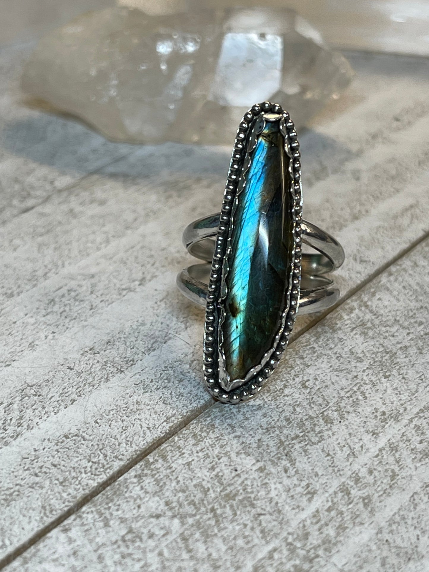 Labradorite Sterling Silver Ring size 7