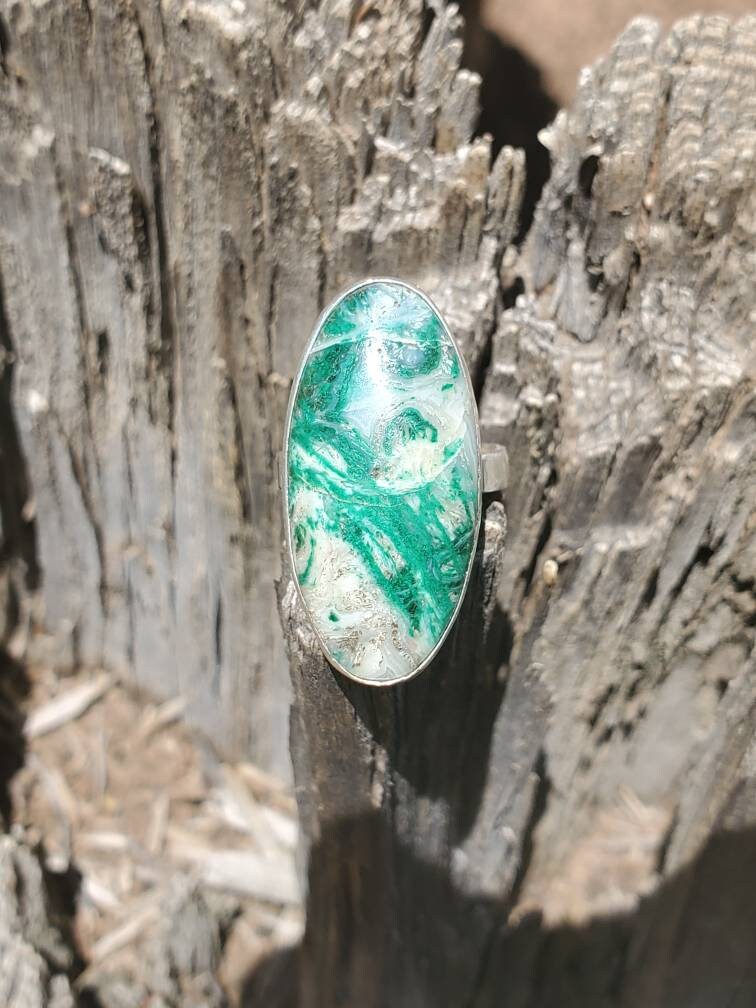 Chrysocolla ring size 8