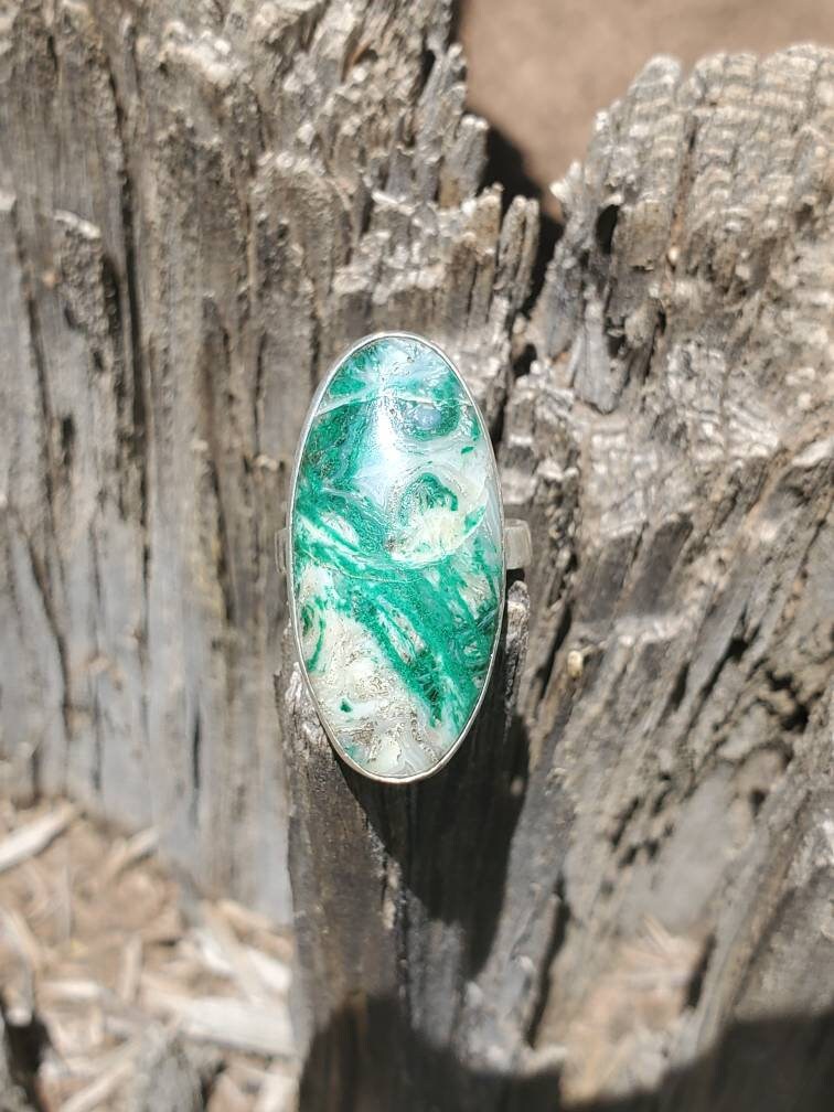 Chrysocolla ring size 8